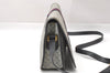 Authentic GUCCI Micro GG PVC Leather Shoulder Cross Body Bag Navy Blue 3696I