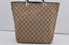 Authentic GUCCI Vintage Shoulder Tote Bag GG Canvas Leather 0021098 Brown 3697I