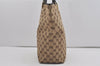 Authentic GUCCI Vintage Shoulder Tote Bag GG Canvas Leather 0021098 Brown 3697I