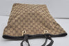 Authentic GUCCI Vintage Shoulder Tote Bag GG Canvas Leather 0021098 Brown 3697I