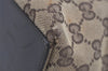 Authentic GUCCI Vintage Shoulder Tote Bag GG Canvas Leather 0021098 Brown 3697I