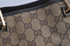 Authentic GUCCI Vintage Shoulder Tote Bag GG Canvas Leather 0021098 Brown 3697I