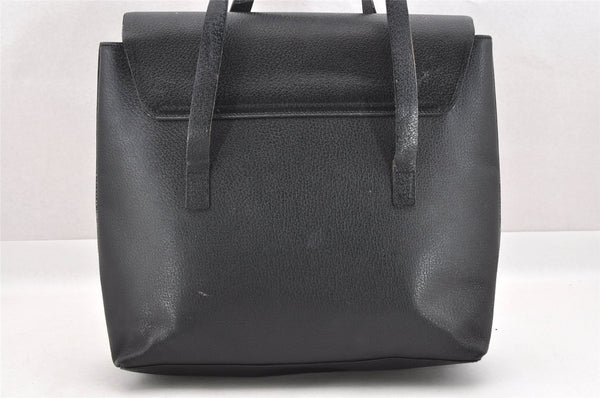 Authentic GUCCI Vintage Shoulder Tote Bag Purse Leather Black 3698I