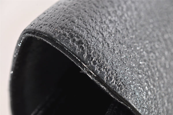 Authentic GUCCI Vintage Shoulder Tote Bag Purse Leather Black 3698I