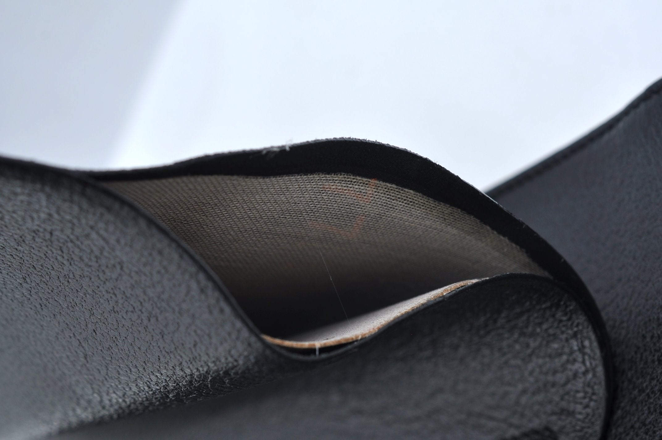 Authentic GUCCI Vintage Shoulder Tote Bag Purse Leather Black 3698I