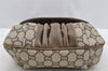 Authentic GUCCI GG Plus Shoulder Cross Body Bag PVC Leather Brown Junk 3699I