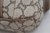 Authentic GUCCI GG Plus Shoulder Cross Body Bag PVC Leather Brown Junk 3699I