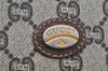 Authentic GUCCI GG Plus Shoulder Cross Body Bag PVC Leather Brown Junk 3699I