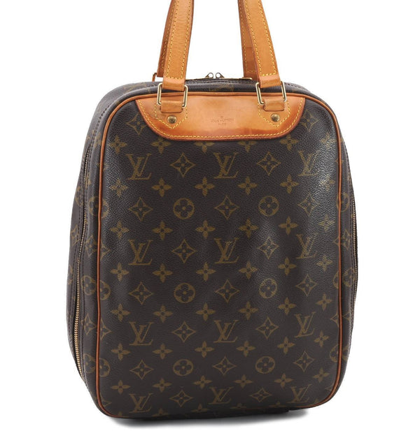 Authentic Louis Vuitton Monogram Excursion Hand Bag M41450 LV 3700C