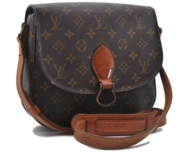 Auth Louis Vuitton Monogram Saint Cloud GM Shoulder Cross Bag M51242 LV 3704D