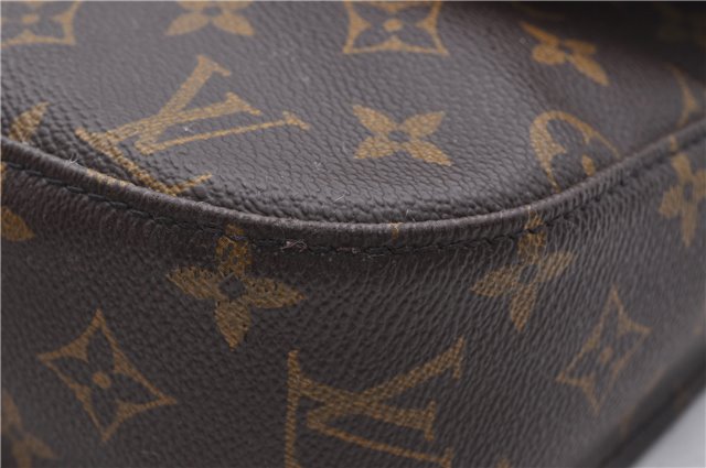 Auth Louis Vuitton Monogram Saint Cloud GM Shoulder Cross Bag M51242 LV 3704D