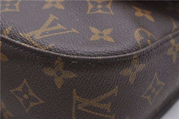 Auth Louis Vuitton Monogram Saint Cloud GM Shoulder Cross Bag M51242 LV 3704D