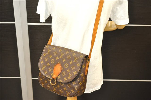 Auth Louis Vuitton Monogram Saint Cloud GM Shoulder Cross Bag M51242 LV 3704D
