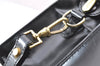 Authentic BALLY Vintage Leather Clutch Hand Bag Purse Black 3708I