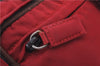 Authentic PRADA Nylon Leather Backpack Red 3710D