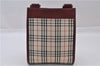 Authentic BURBERRY Nova Check Canvas Leather Shoulder Cross Bag Beige 3715F