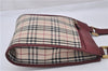 Authentic BURBERRY Nova Check Canvas Leather Shoulder Cross Bag Beige 3715F