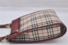 Authentic BURBERRY Nova Check Canvas Leather Shoulder Cross Bag Beige 3715F