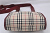 Authentic BURBERRY Nova Check Canvas Leather Shoulder Cross Bag Beige 3715F