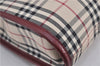 Authentic BURBERRY Nova Check Canvas Leather Shoulder Cross Bag Beige 3715F