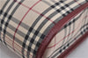 Authentic BURBERRY Nova Check Canvas Leather Shoulder Cross Bag Beige 3715F