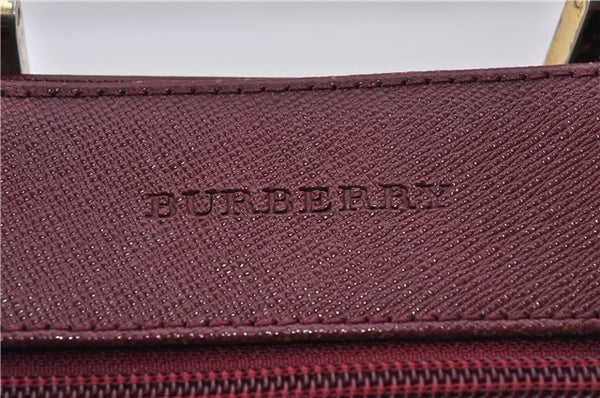 Authentic BURBERRY Nova Check Canvas Leather Shoulder Cross Bag Beige 3715F