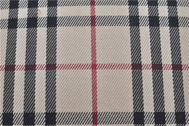 Authentic BURBERRY Nova Check Canvas Leather Shoulder Cross Bag Beige 3715F