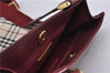 Authentic BURBERRY Nova Check Canvas Leather Shoulder Cross Bag Beige 3715F
