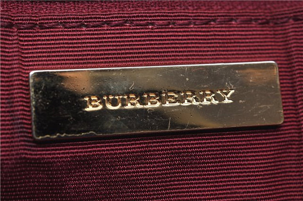 Authentic BURBERRY Nova Check Canvas Leather Shoulder Cross Bag Beige 3715F