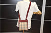 Authentic BURBERRY Nova Check Canvas Leather Shoulder Cross Bag Beige 3715F