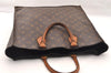 Authentic Louis Vuitton Monogram Sac Plat Hand Tote Bag M51140 LV 3716I