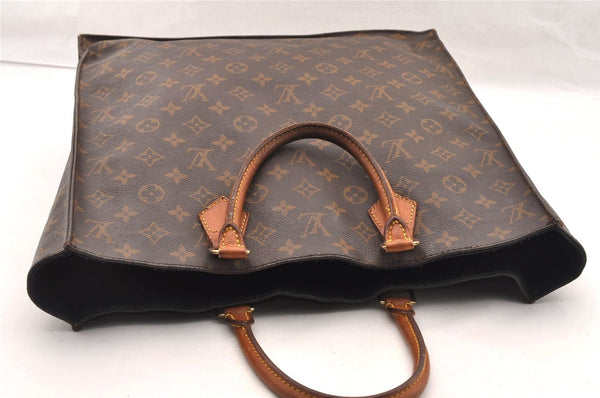 Authentic Louis Vuitton Monogram Sac Plat Hand Tote Bag M51140 LV 3716I