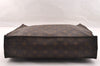 Authentic Louis Vuitton Monogram Sac Plat Hand Tote Bag M51140 LV 3716I