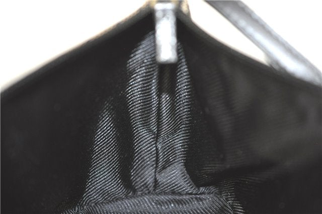 Authentic GUCCI Hand Bag Pouch Purse GG Canvas Leather 0391103 Navy Blue 3717C