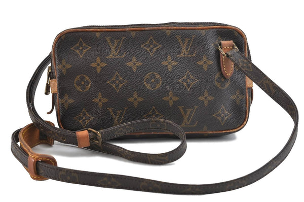 Auth Louis Vuitton Monogram Marly Bandouliere Shoulder Cross Bag M51828 LV 3721D