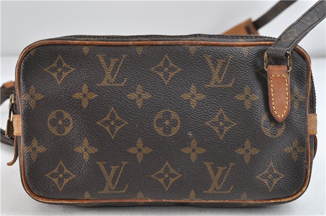 Auth Louis Vuitton Monogram Marly Bandouliere Shoulder Cross Bag M51828 LV 3721D