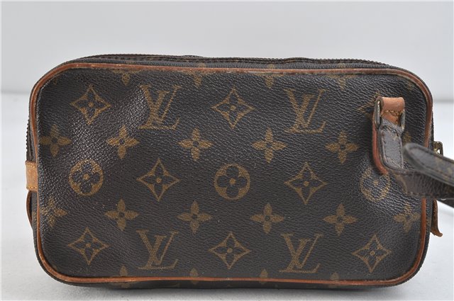 Auth Louis Vuitton Monogram Marly Bandouliere Shoulder Cross Bag M51828 LV 3721D