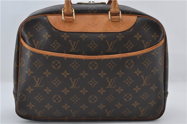 Authentic Louis Vuitton Monogram Deauville Hand Bag M47270 LV 3721E