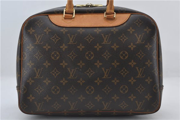 Authentic Louis Vuitton Monogram Deauville Hand Bag M47270 LV 3721E