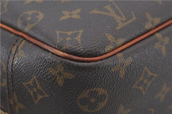 Authentic Louis Vuitton Monogram Deauville Hand Bag M47270 LV 3721E