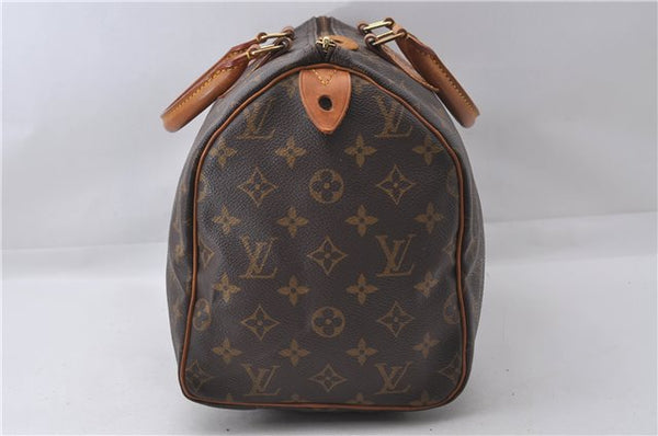 Authentic Louis Vuitton Monogram Speedy 30 Hand Bag M41526 LV 3724D