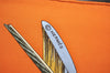 Authentic HERMES Carre 90 Scarf "Jardin Creole" Silk Orange 3725I