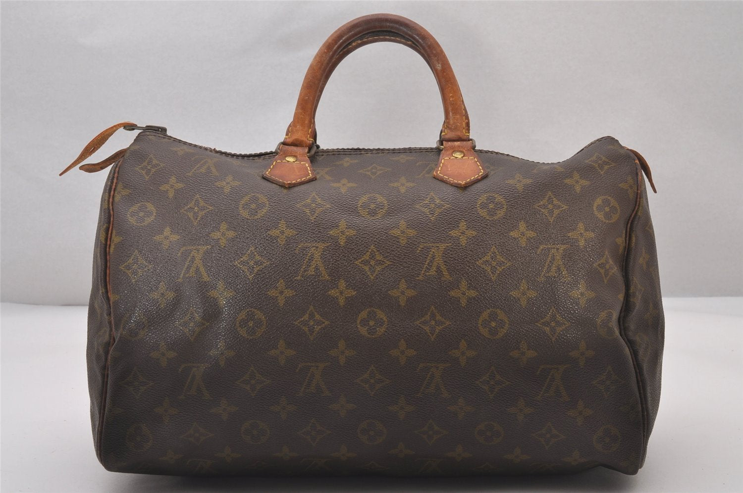 Authentic Louis Vuitton Monogram Speedy 35 Hand Boston Bag Old Model LV 3727I