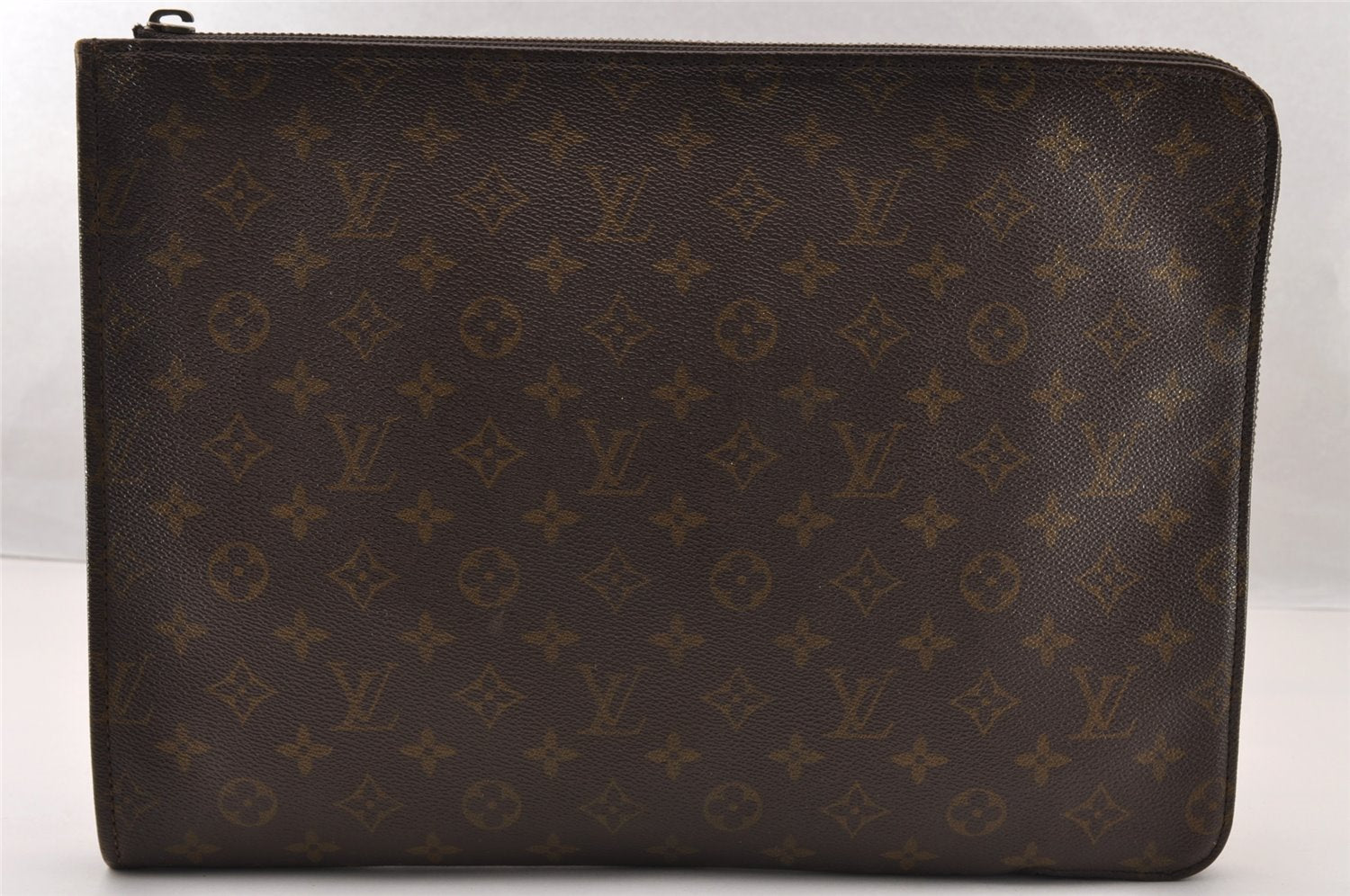 Auth Louis Vuitton Monogram Poche Documents Document Case Old Model Junk 3740I