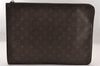 Auth Louis Vuitton Monogram Poche Documents Document Case Old Model Junk 3740I