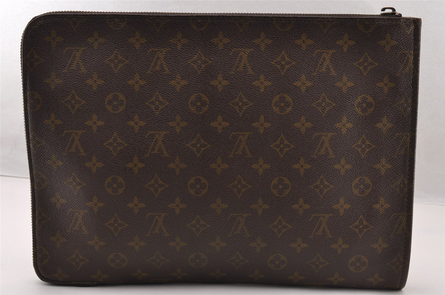 Auth Louis Vuitton Monogram Poche Documents Document Case Old Model Junk 3740I