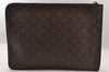 Auth Louis Vuitton Monogram Poche Documents Document Case Old Model Junk 3740I