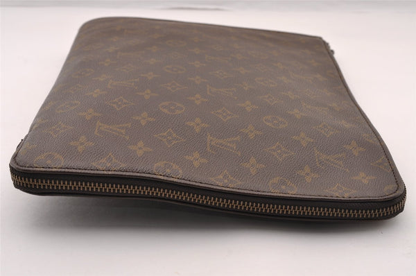 Auth Louis Vuitton Monogram Poche Documents Document Case Old Model Junk 3740I
