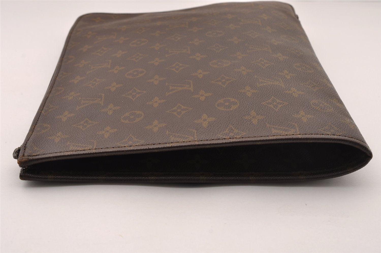 Auth Louis Vuitton Monogram Poche Documents Document Case Old Model Junk 3740I