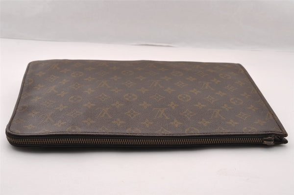 Auth Louis Vuitton Monogram Poche Documents Document Case Old Model Junk 3740I